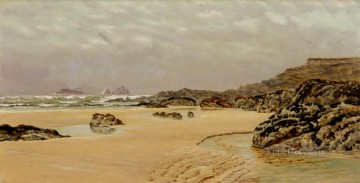  landscape Oil Painting - A view Of Treyarnon Bay landscape Brett John